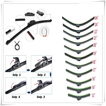 

Car auto Frameless Bracketless Wiper Blade for Opel Astra g/gtc/j/h Corsa Antara Meriva Zafira Insignia Mokka KX3 KX5