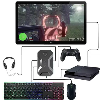 

Gamepad Controller Converter Keyboard Mouse Converter Game Handle Adapter with Headphone for PS4 PS3 Xbox One Nintendo Switch