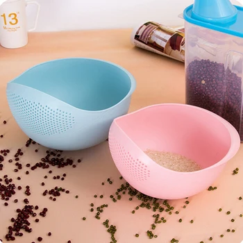 

Multi-function Vegetables Fruit Drain Basket Single Layer Drip Dry Storage Kitchen Strainer Plastic Noodles Kitchen Strainer