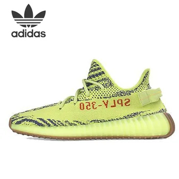 

Adidas Originals Yeezy Boost 350 V2 Semi frozen yellow Shoes Sneakers Men's Running Sport Shoes for Unisex Women B37572