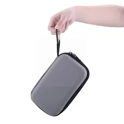 Sac de rangement gris avec mousqueton pour caméra, adapté à Action 2, sac de rangement Portable pour Console L0c8 