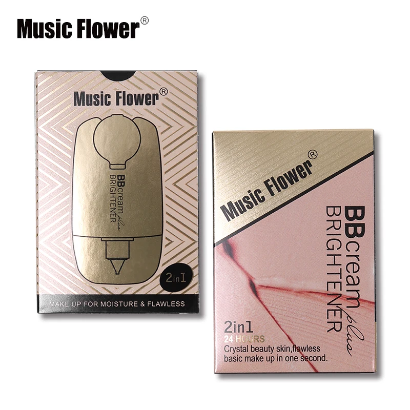 20 мл + 3g Music Flower брендовая основа для макияжа лица BB крем более яркий порошок