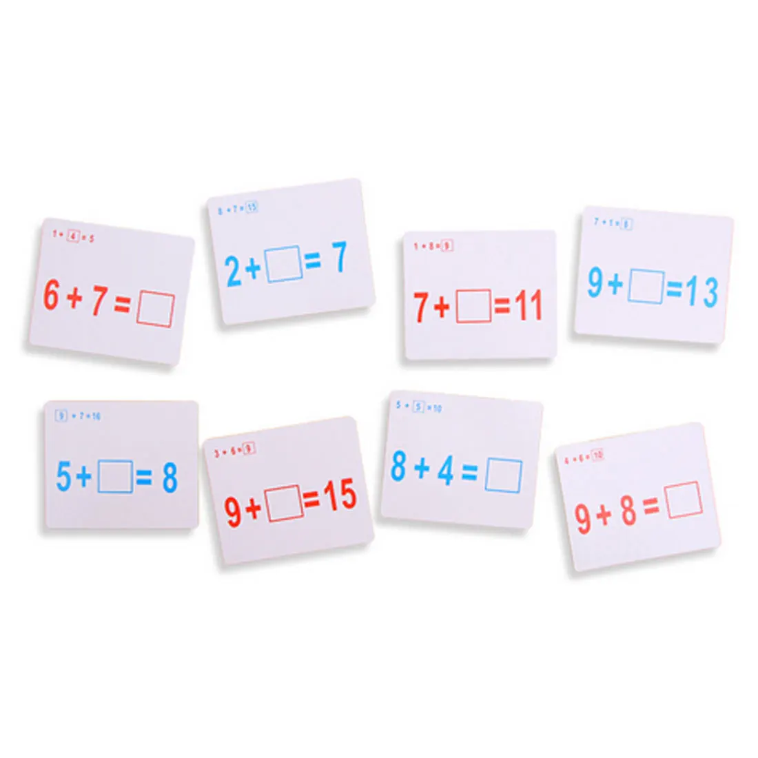 Mathematics Teach Card with Erasable Pen Math Educational Toys for Children Preschool Tool Kindergarten Games