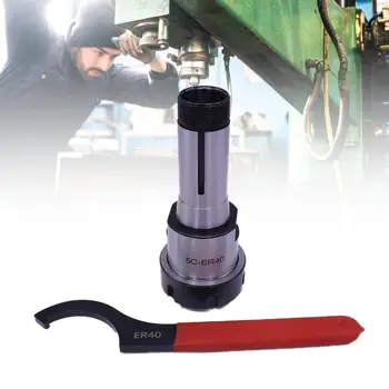 

With A Wrench 5C ER40 Spring Collet Chuck Accuracy 0.01mm For CNC Milling Tool Holder Engraving Machine Spindle Motor