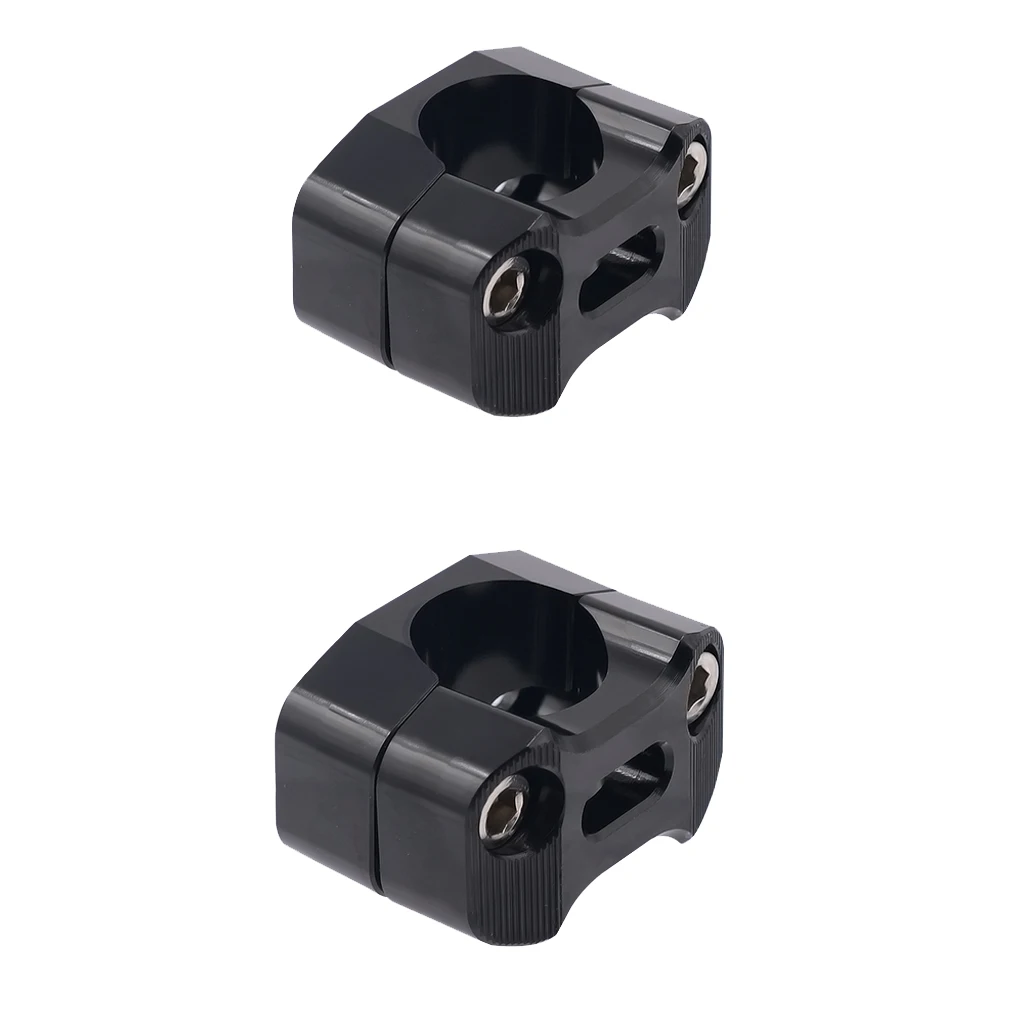 Black 1 пара руля мотоцикла CNC алюминий 28 мм крепление Riser зажимы - Цвет: Black