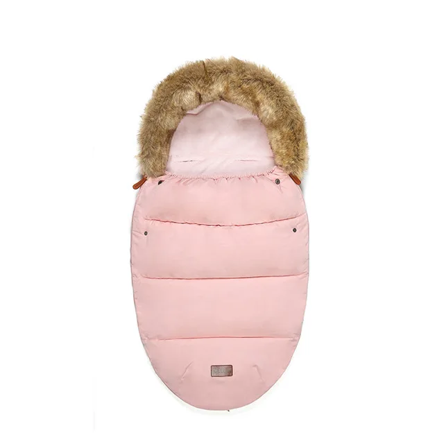 pink 2 Теплые спальные мешки для новорожденных, конверты, спальные мешки, зимняя детская коляска, спальный мешок, утолщенная теплая детская коляска, муфта для ног, инвалидная коляска - Цвет: pink 2