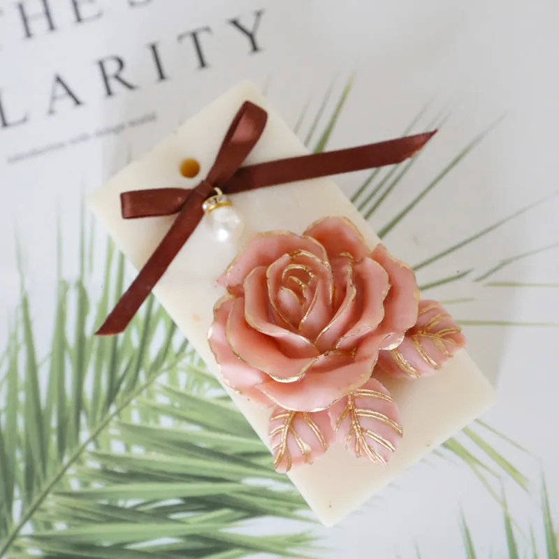 Rose Flower Soap Mold Handmade Soap Mold Mousse Cake Silicone Cake Baking Tools Molds For Making