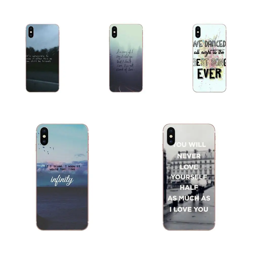 Soft Phone Skin For Huawei Honor 10 10i 20 20i 8S lite Y9 Prime Y7 2019 Y5 2018 p40 pro One Direction Quote 1d | Мобильные телефоны
