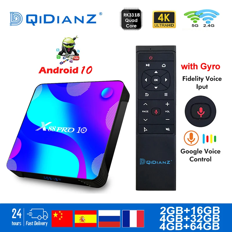 Tv-Box Media-Player IPTV 10x88rro10 Android A95X RK3188 HK1MAX H96max6 4K BT Vs Fast-Set