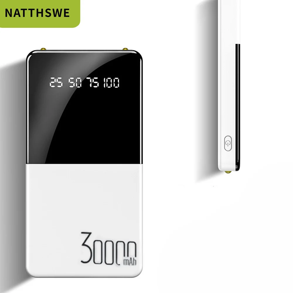 30000mAh большой емкости мобильный Банк питания портативный внешний аккумулятор с