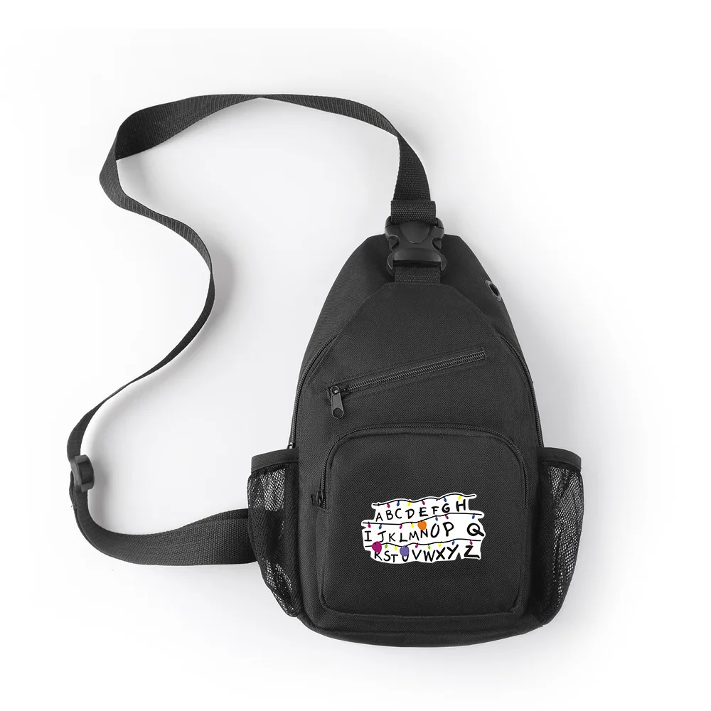

Hot Sales on xin guai qi Story Stranger Things Outdoor Sports Shoulder Bag Oblique Bag