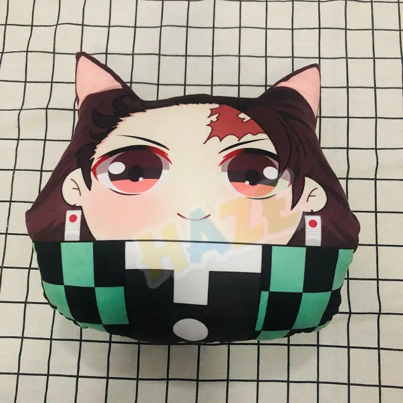 Demon Slayer: Kimetsu no Yaiba Kamado Tanjirou мягкая плюшевая кукла Ручная теплая Домашняя Подушка 30 см Подарочные игрушки