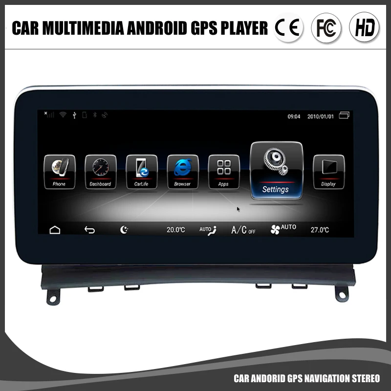 Автомобильный DVD-плеер 10 25 дюйма Android 9 0 GPS-навигатор для Mercedes Benz W204 C-Class 2008-2010 4 Гб
