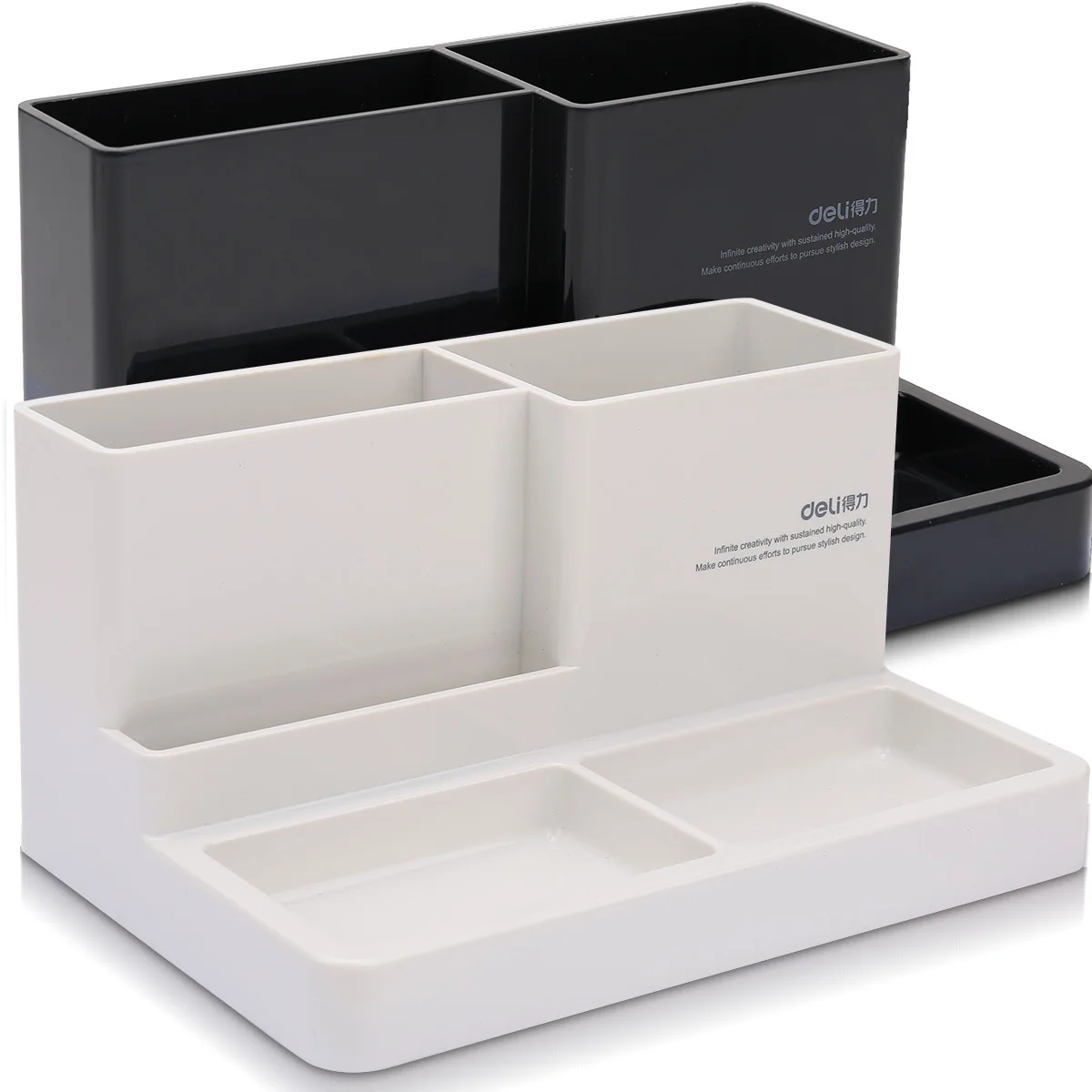 

Deli 9115 Pen Container Creative Fashion South Korea Hipster Students Stationery Storage Box Multi-functional Office Pen Contain
