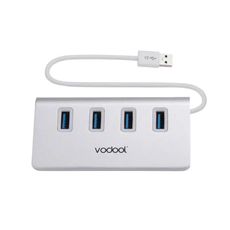VODOOL CZH-H056 4 порта USB 3,0 Портативный алюминиевый концентратор