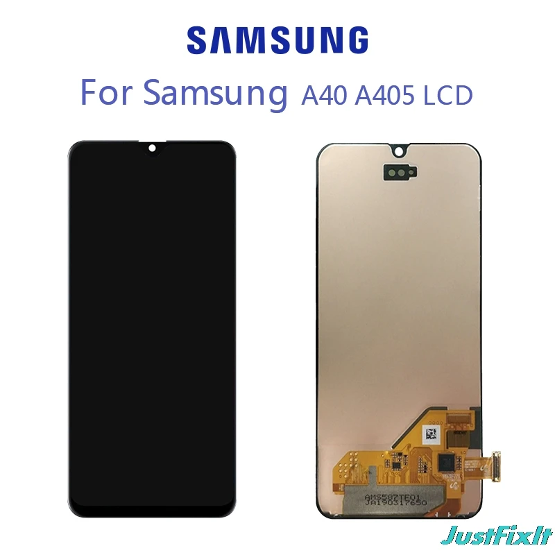 Для samsung Galaxy A40 A405 A405F A405FN/DS ЖК-дисплей кодирующий преобразователь сенсорного экрана в сборе Бесплатные инструменты
