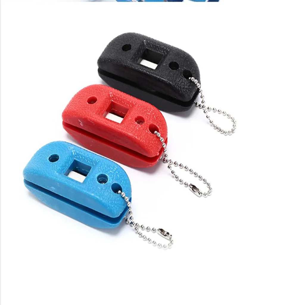 Sandstone Ice Hockey Shoe Sharpener Ice Skate Blade Hockey Sharpening Oilstone Sandstone with Hanging Line Storage Bag