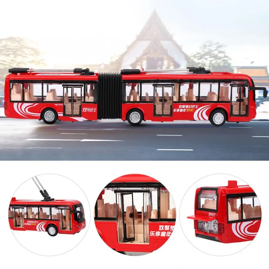 1/48 CS0133 электронные городские автобусные фары Автомобиль обучающая игрушка для детей модель транспортного средства(синий) игрушечный автомобиль
