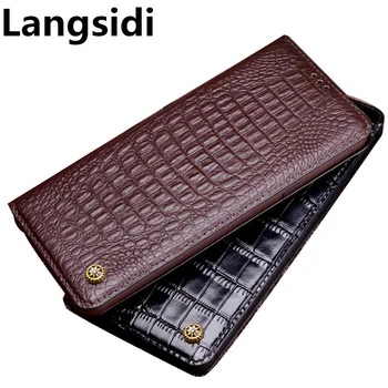 

Business genuine leather standing phone case for Huawei Honor V10 flip case for Huawei Honor V9 phone bag card slot holder funda