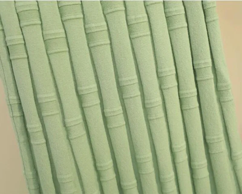 GIGOGOU Bamboo Patern трикотажные женские юбки высокая уличная Осенняя Зимняя Толстая теплая трапециевидная юбка средней длины юбка-пачка плиссированная юбка русалки