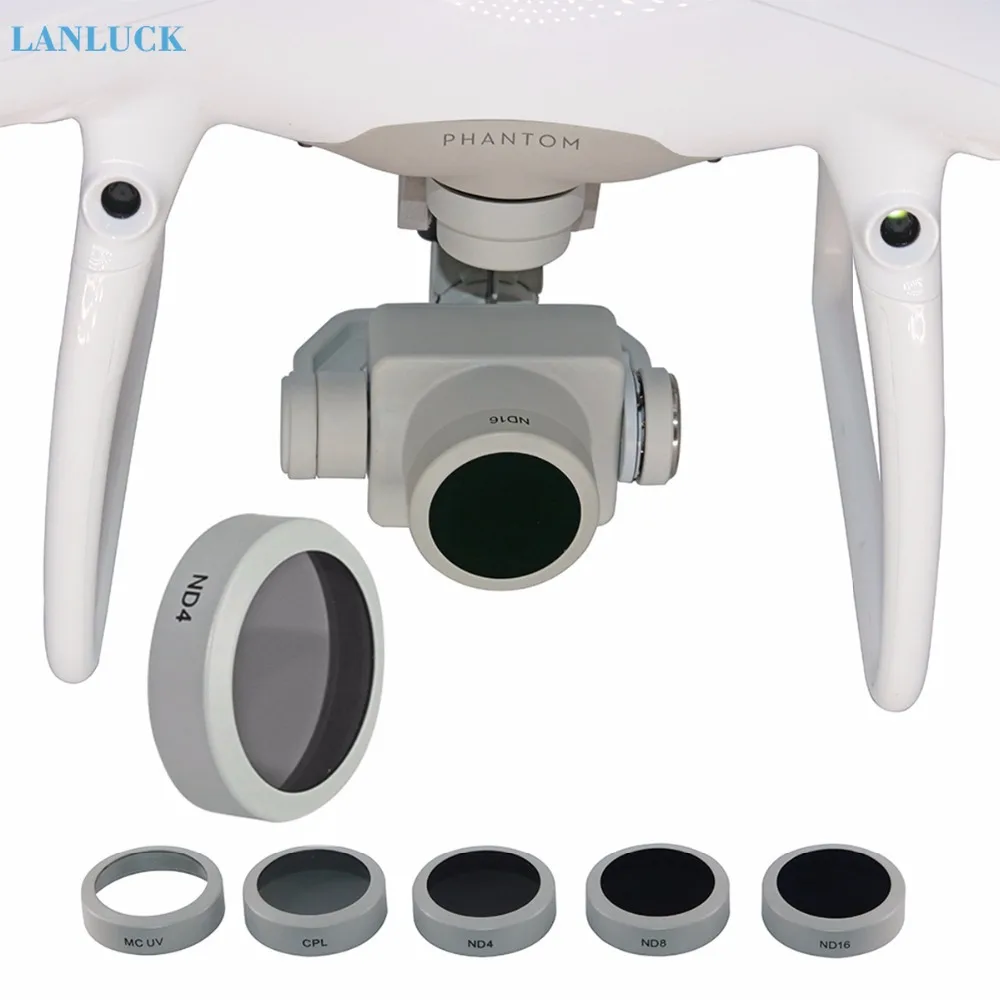 Фильтр объектива UV CPL ND4 ND8 ND16 для DJI Phantom 4 Pro V2.0 усовершенствованная камера дрона
