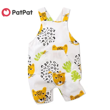 

PatPat 2020 New Summer and Spring Baby Elephant or Leopard Allover Strappy Bodysuits