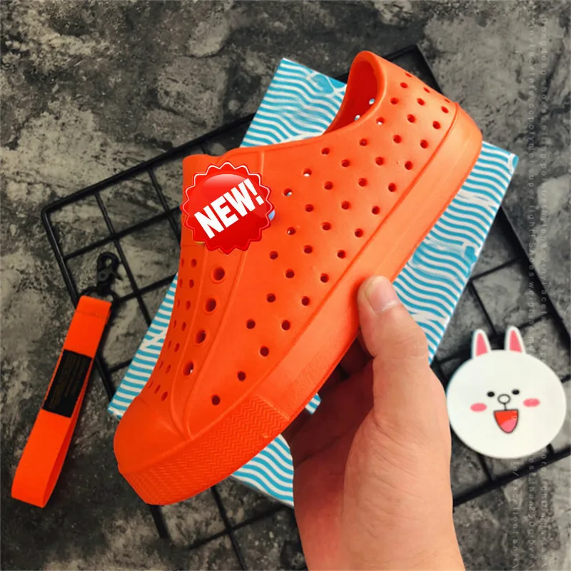 Sapatas da Geléia de Verão Nova Crianças Croc Sapatos Scarpe Nativ Jardim Boys & Girls Praia Oco Pvc Mulas Tamancos 2020 41 Mamãe e Bebê