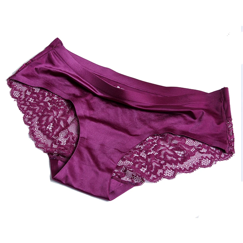 style 1 winered Женские сексуальные кружевные трусики, бесшовное нижнее белье, трусы, нейлон, шелк, для девушек, девушек, бикини, хлопок, промежность, прозрачное белье - Цвет: style 1 winered