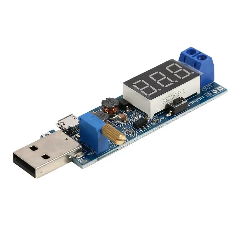 Повышающий блок питания 5 В 3 9 12 24 USB Регулируемый повышающий преобразователь
