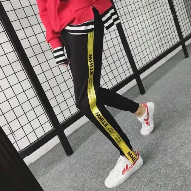 

Spring Casual Pants Men's Fashion Korean-style Harem Pants Skinny Athletic Pants Slim Fit Running Beam Leg Closing Students Vers