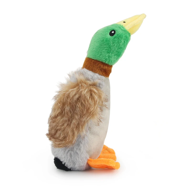 Plush Duck Squeaky Pet Toy with Chew Rope