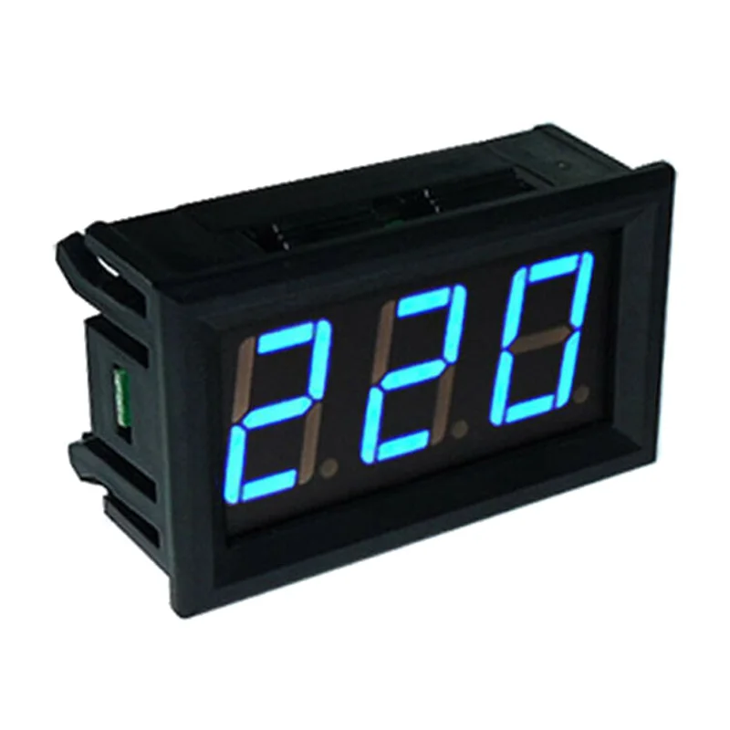 Mini Dc 5-120V Voltmeter Led Panel Display Spannungsmessgerät 2-wire Digital