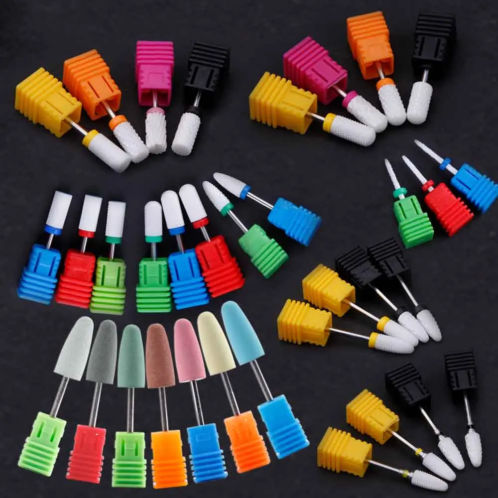 

Nail Drill Bits For Electric Drill Manicure Machine Milling Cutter Nail Art Files Accessories UV Gel Nail Polish Remover Tools