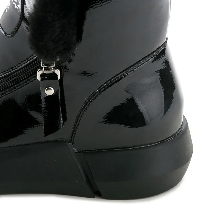 Зимние кроссовки; Теплая обувь на меху; женские кроссовки на молнии; цвет черный, белый; коллекция года; зимняя женская повседневная обувь; высокие кроссовки на платформе