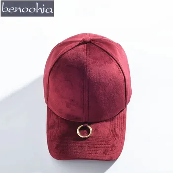 

New Sport Hip Hop Baseball Cap Men Cotton Snapback Hat With Metal Ring Hip hop Women Velvet Casquette Gorras
