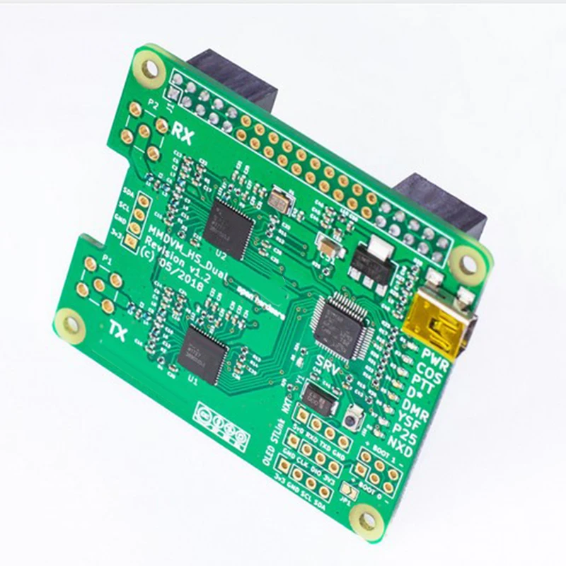 

LED display Hotspot Module V1.3 MMDVM HS Duplex W/ Antenna Support P25 DMR YSF Accessory Replacement