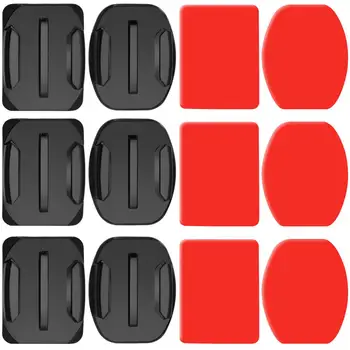 

Neewer 3-Pack Adhesive Mounts with Sticky Pads Flat Mounts Flat Adhesive Mounts Curved Mounts for GoPro 5 Hero 3 3+ 4 5