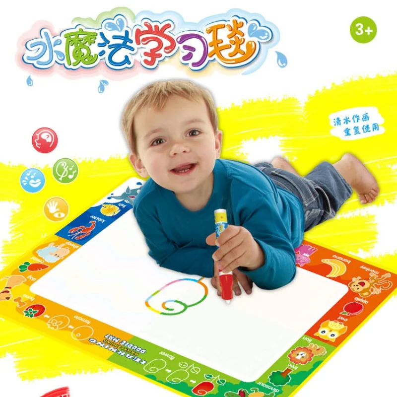 

4 Color Children's Water Drawing Painting Mat Board And Magic Pen Doodle Kids Educational Toy