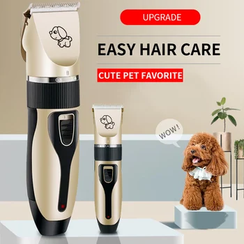 

USB Rechargeable Low-noise Pet Hair Clipper Cutter Professional Grooming Fur Clipper For Dog Cat Pet Hairdressers Tool