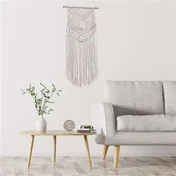 

Macrame Woven Wall Hanging Boho Chic Decoration Home Geometric Art Decor Beautiful Apartment Dorm Room Decoration makramee