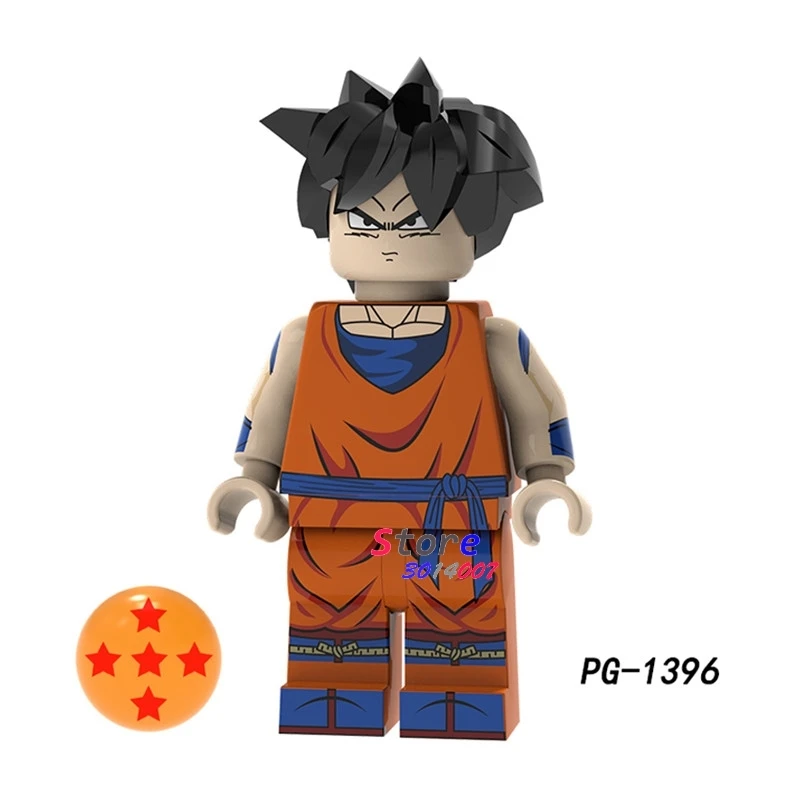50 шт. строительные блоки Dragon Ball Z Black goku Naba Sun Wukong Badak Dales обучающие мультфильмы серии для детей игрушки - Цвет: PG1396