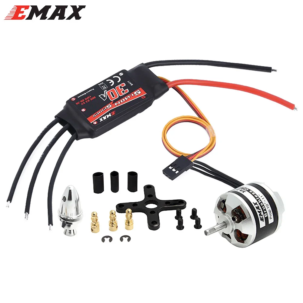 EMAX XA2212 820KV/980KV/1400KV бесщеточный двигатель с Simonk 30A набор ESC для 3D самолета