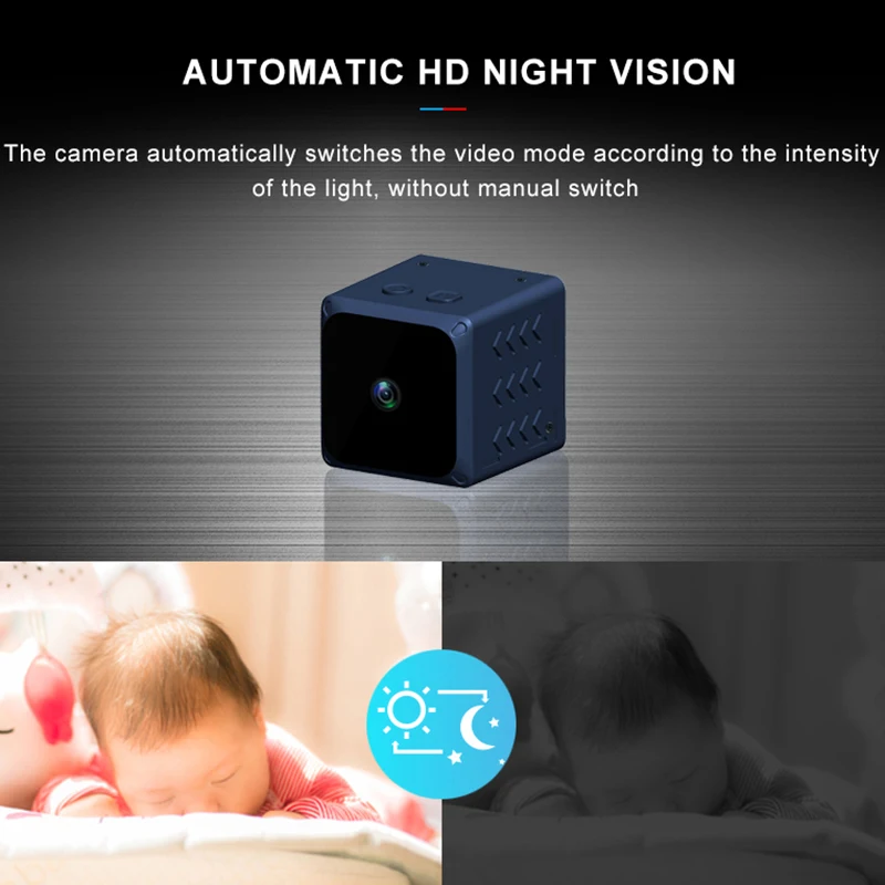 WD5 Мини Wifi камера IP Домашняя безопасность маленькая камера HD 1080P DVR ночное видение Удаленная детская камера Умный Будильник Макс Spport 128G TF карта