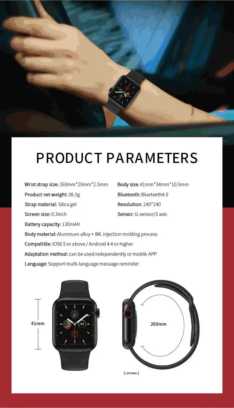 Смарт-часы, Bluetooth, фитнес-трекер, пульсометр, кровяное давление, w58, умные часы, браслет, водонепроницаемый, закаленное, a5 max, для iwo 11