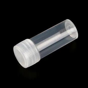 

20Pcs 5ml Plastic Test Tubes Vials Sample Container Powder Craft Screw Cap Bottles for Office School Chemistry Supplies R9UA