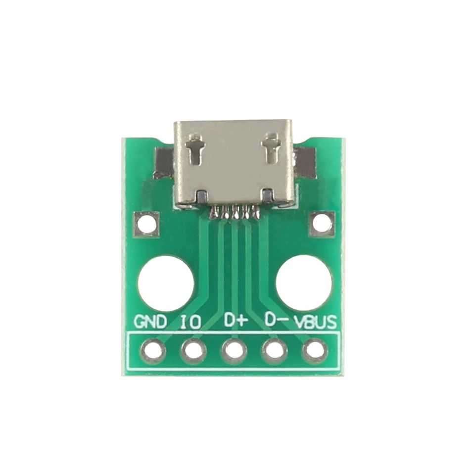 USB коннектор для платы Micro Mini штекер 2 0 гнездо интерфейс к 54 мм DIP PCB конвертер