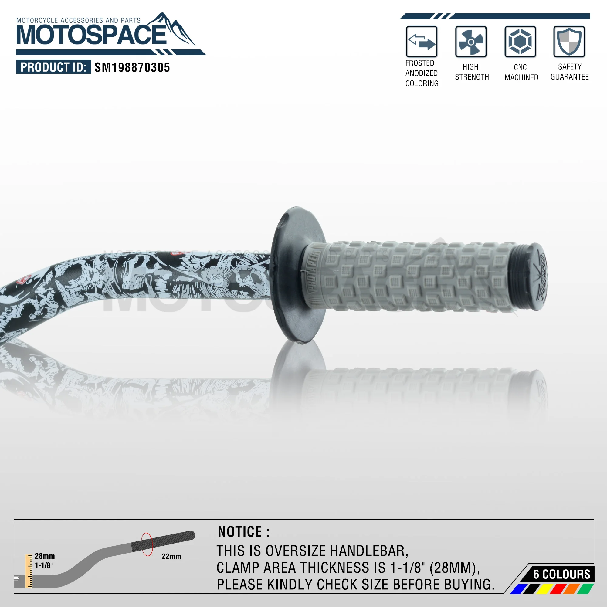 Руль для Pro Cone Pack Bar 1 1/8 &quotMulisha рулевые накладки Грипсы питбайка мотоцикла с