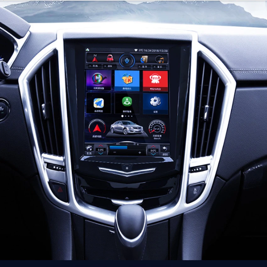 Для Cadillac SRT 2013- автомобильный Радио Android мультимедийный плеер Автомобильный сенсорный экран gps навигация поддержка Carplay Bluetooth