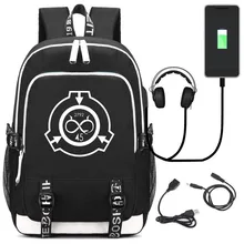 SCP безопасный содержит защитную рюкзак, школьная сумка для женщин и мужчин, дорожные сумки, косплей, детский школьный рюкзак для подростков, школьный рюкзак, сумка для книг