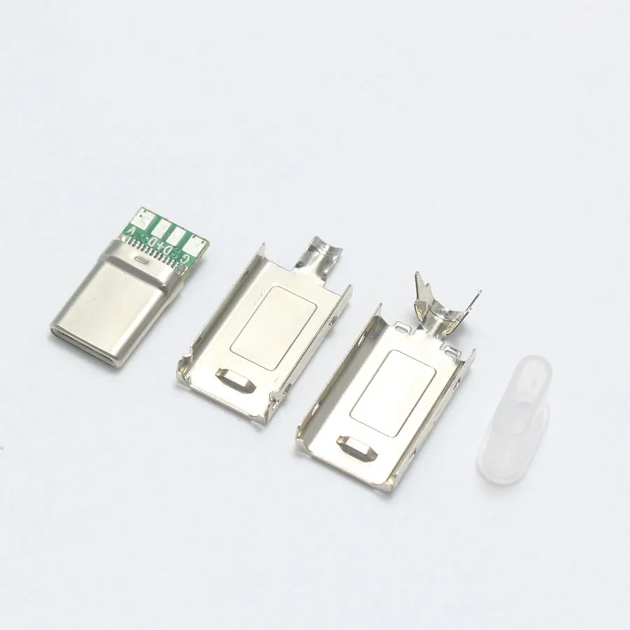 Никелированный/позолоченный USB 3. 0 4P Type C штекер сварочный 4 в 1 кабель для ремонта